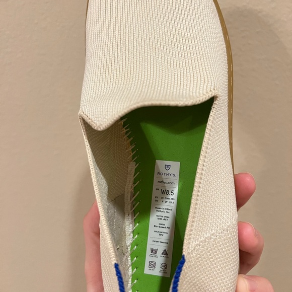 Rothy’s The Original Slip On Sneaker In Vanilla Bean Women’s Size 8.5 - Picture 10 of 10